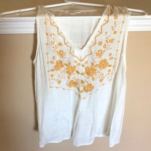 EMBROIDERED TANK TOP